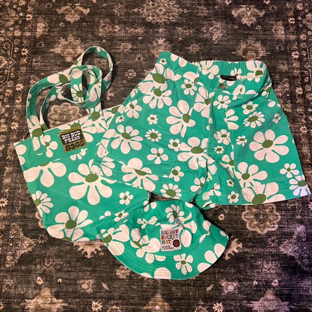 Big Bud Press Lazy Daisy Work Shorts, Bag, Hat